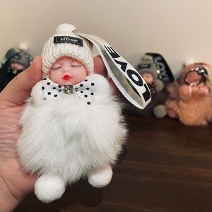 White Plush Baby Doll